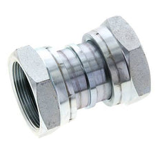 UN 2''-12 Verzinkter Stahl Muffe ORFS mit Überwurfmutter 250 Bar - Hydraulisch