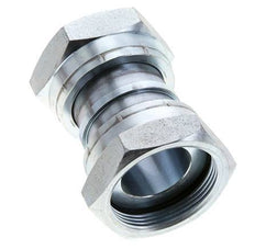 UN 2''-12 Verzinkter Stahl Muffe ORFS mit Überwurfmutter 250 Bar - Hydraulisch