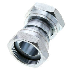 UN 2''-12 Verzinkter Stahl Muffe ORFS mit Überwurfmutter 250 Bar - Hydraulisch