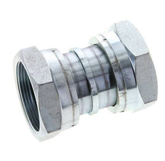 UN 2''-12 Verzinkter Stahl Muffe ORFS mit Überwurfmutter 250 Bar - Hydraulisch
