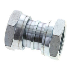 UN 2''-12 Verzinkter Stahl Muffe ORFS mit Überwurfmutter 250 Bar - Hydraulisch