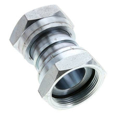 UN 2''-12 Verzinkter Stahl Muffe ORFS mit Überwurfmutter 250 Bar - Hydraulisch
