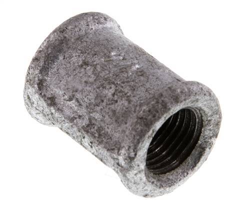 Rp 1/4'' Zinc plated Cast iron Round Socket 25 Bar [5 Pieces]
