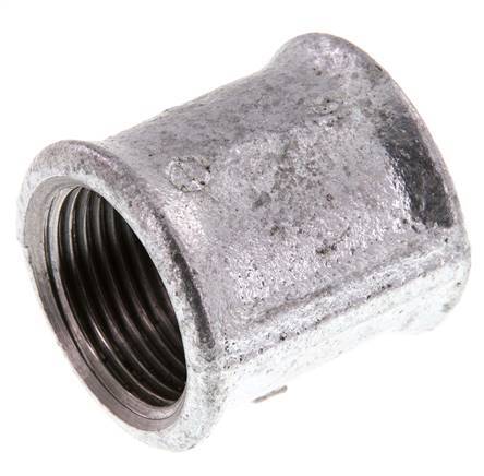 Rp 1'' Zinc plated Cast iron Round Socket 25 Bar [2 Pieces]