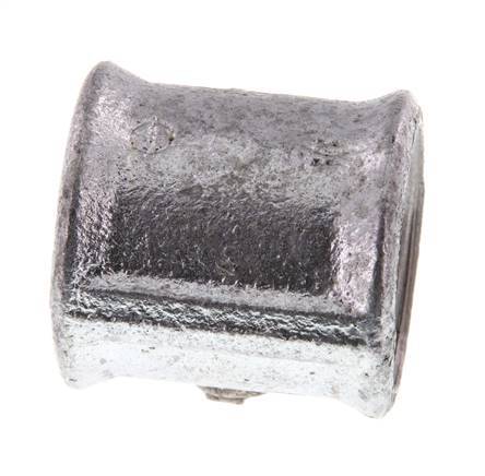 Rp 1'' Zinc plated Cast iron Round Socket 25 Bar [2 Pieces]