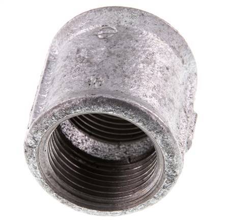 Rp 1'' Zinc plated Cast iron Round Socket 25 Bar [2 Pieces]