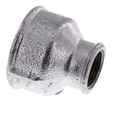 Rp 1 1/2'' x Rp 3/4'' Verzinktes Gusseisen Runde Muffe 25 Bar