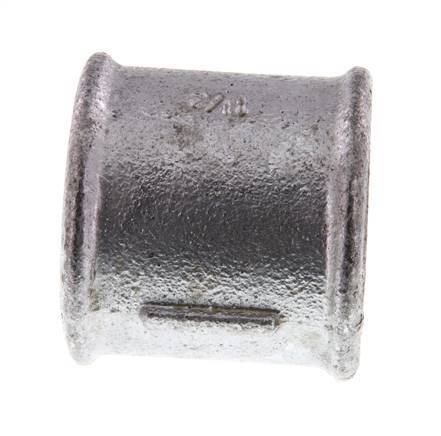 Rp 1 1/2'' Verzinktes Gusseisen Runde Muffe 25 Bar