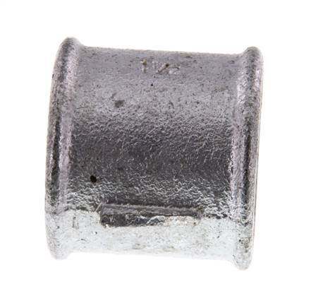 Rp 1 1/2'' Verzinktes Gusseisen Runde Muffe 25 Bar
