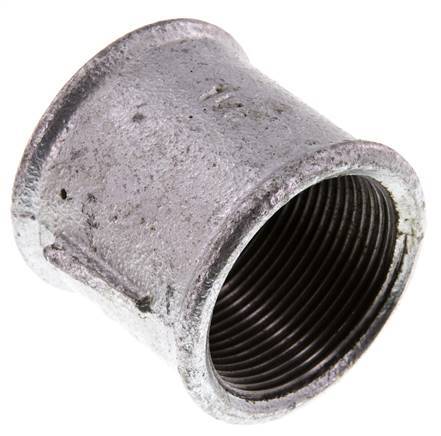 Rp 1 1/2'' Verzinktes Gusseisen Runde Muffe 25 Bar