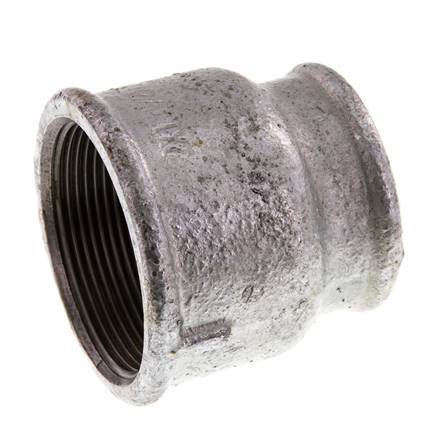 Rp 2'' x Rp 1 1/2'' Zinc plated Cast iron Round Socket 25 Bar