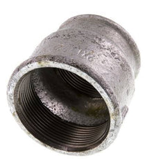 Rp 2'' x Rp 1 1/2'' Verzinktes Gusseisen Runde Muffe 25 Bar