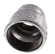 Rp 2'' x Rp 1 1/4'' Verzinktes Gusseisen Runde Muffe 25 Stange