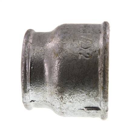 Rp 2 1/2'' x Rp 2'' Verzinktes Gusseisen Runde Muffe 25 Stange