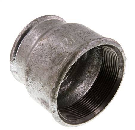 Rp 2 1/2'' x Rp 2'' Verzinktes Gusseisen Runde Muffe 25 Stange