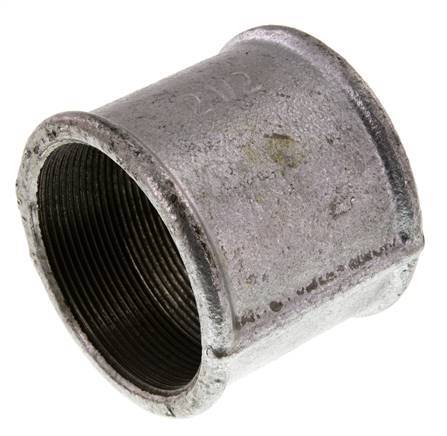 Rp 2 1/2'' Verzinktes Gusseisen Runde Muffe 25 Bar