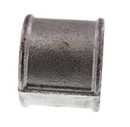 Rp 2 1/2'' Verzinktes Gusseisen Runde Muffe 25 Bar