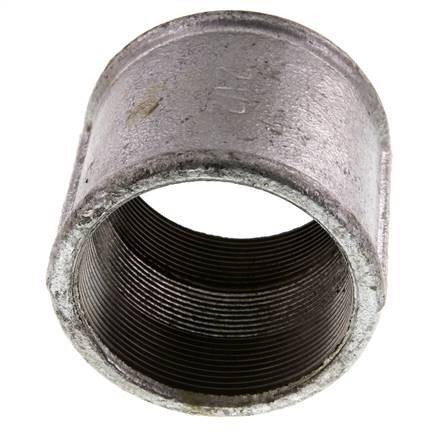 Rp 2 1/2'' Verzinktes Gusseisen Runde Muffe 25 Bar