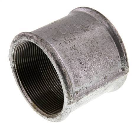 Rp 2 1/2'' Verzinktes Gusseisen Runde Muffe 25 Bar