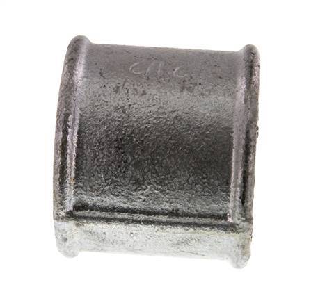 Rp 2 1/2'' Verzinktes Gusseisen Runde Muffe 25 Bar