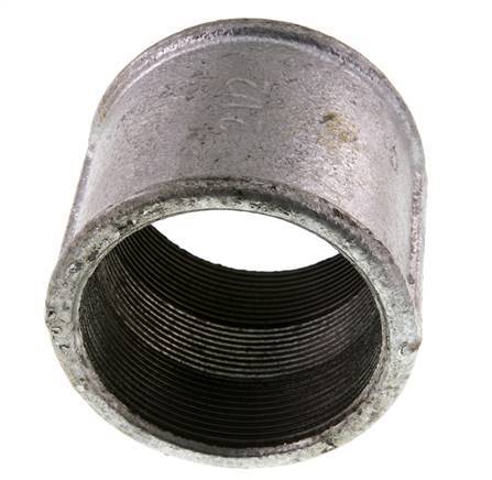 Rp 2 1/2'' Verzinktes Gusseisen Runde Muffe 25 Bar