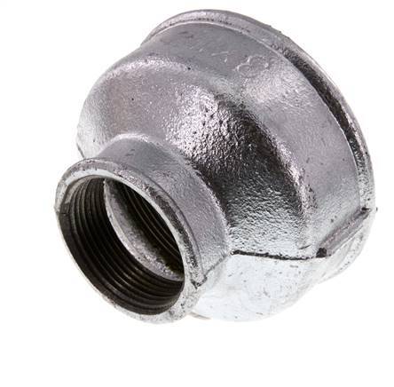 Rp 3'' x Rp 1 1/2'' Verzinktes Gusseisen Runde Muffe 25 Stange