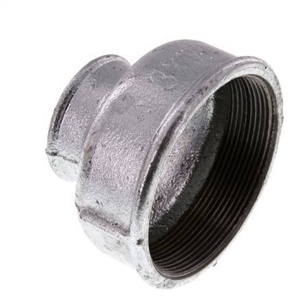 Rp 3'' x Rp 1 1/2'' Verzinktes Gusseisen Runde Muffe 25 Stange