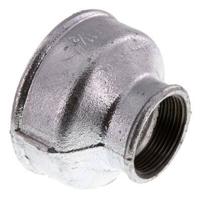 Rp 3'' x Rp 1 1/2'' Verzinktes Gusseisen Runde Muffe 25 Stange