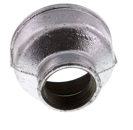 Rp 3'' x Rp 1 1/2'' Verzinktes Gusseisen Runde Muffe 25 Stange
