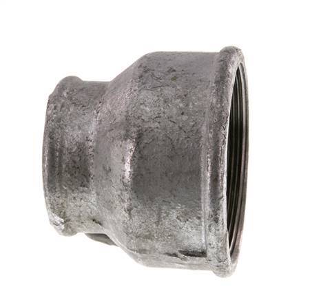 Rp 3'' x Rp 2'' Verzinktes Gusseisen Runde Muffe 25 Stange