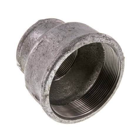 Rp 3'' x Rp 2'' Verzinktes Gusseisen Runde Muffe 25 Stange
