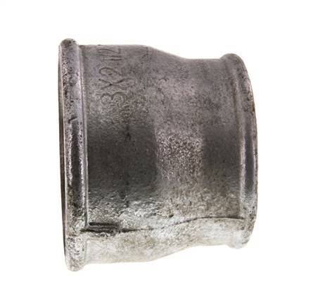Rp 3'' x Rp 2 1/2'' Verzinktes Gusseisen Runde Muffe 25 Stange