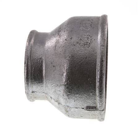 Rp 4'' x Rp 2 1/2'' Verzinktes Gusseisen Runde Muffe 25 Stange