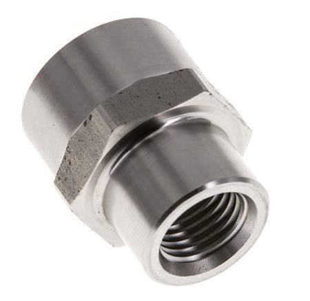 1/4'' NPT x 3/8'' NPT Edelstahl Muffe 210 Bar - Hydraulisch