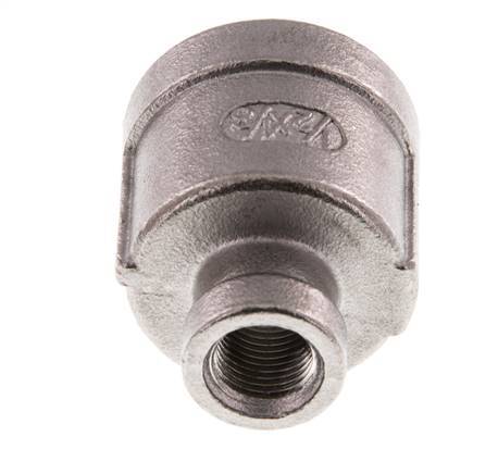 Rp 1/2'' x Rp 1/8'' Edelstahl Rundmuffe 16 bar