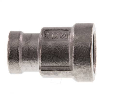 Rp 1/4'' x Rp 1/8'' Stainless steel Round Socket 16 Bar [2 Pieces]