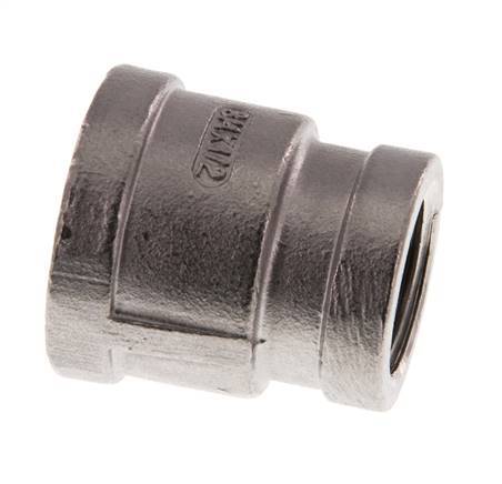 Rp 3/4'' x Rp 1/2'' Edelstahl Rundmuffe 16 bar