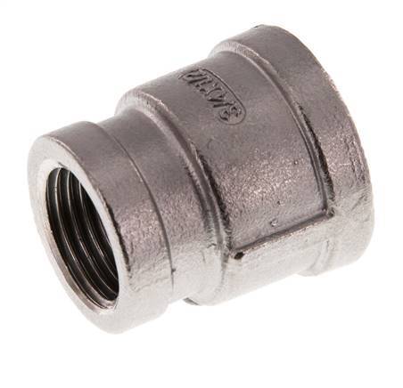 Rp 3/4'' x Rp 1/2'' Edelstahl Rundmuffe 16 bar