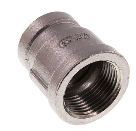 Rp 3/4'' x Rp 1/2'' Edelstahl Rundmuffe 16 bar