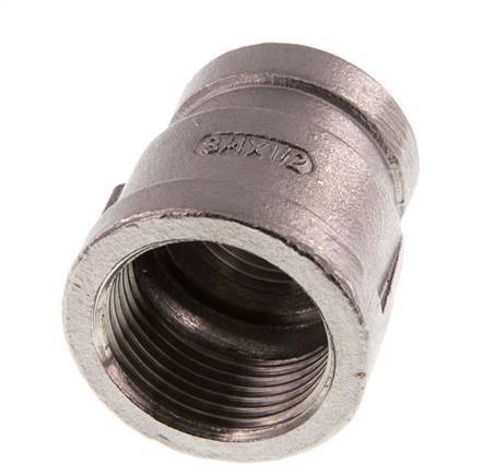 Rp 3/4'' x Rp 1/2'' Edelstahl Rundmuffe 16 bar