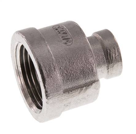 Rp 3/4'' x Rp 1/4'' Edelstahl Rundmuffe 16 bar