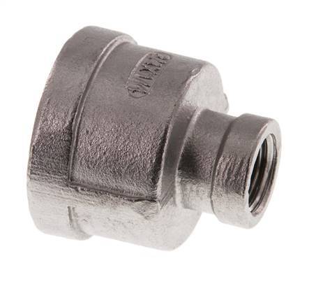 Rp 3/4'' x Rp 1/4'' Edelstahl Rundmuffe 16 bar