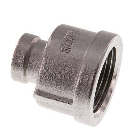 Rp 3/4'' x Rp 1/4'' Edelstahl Rundmuffe 16 bar