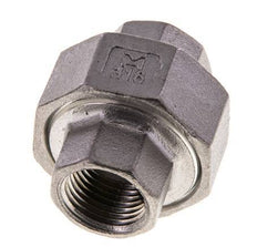 3/8'' NPT Stainless steel Double Nipple 3-pieces with Conically sealing 16 Bar