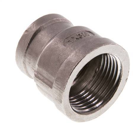 Rp 1'' x Rp 3/4'' Edelstahl Rundmuffe 16 Bar