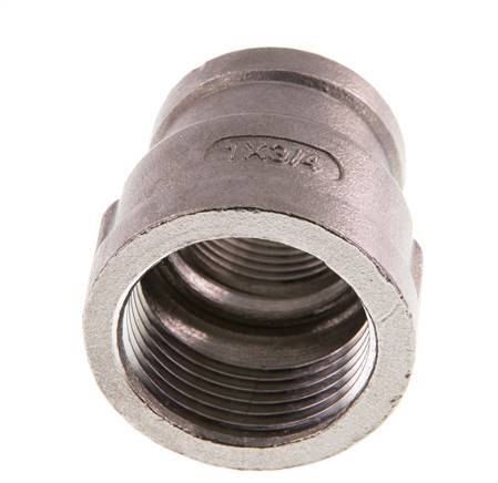 Rp 1'' x Rp 3/4'' Edelstahl Rundmuffe 16 Bar