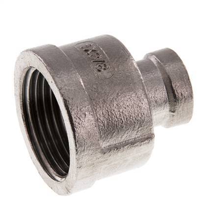 Rp 1'' x Rp 3/8'' Edelstahl-Rundbuchse 16 bar