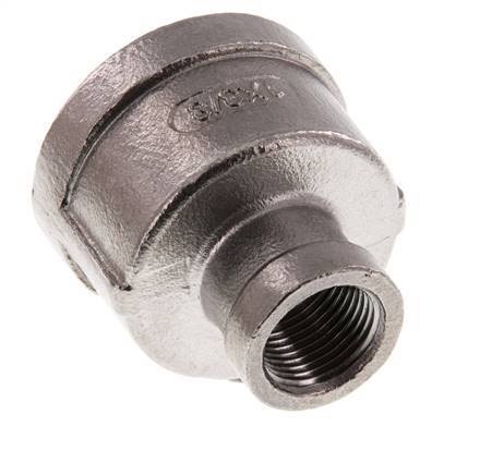 Rp 1'' x Rp 3/8'' Edelstahl-Rundbuchse 16 bar