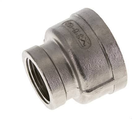 1 1/2'' NPT x 1'' NPT Edelstahl Rundmuffe 16 bar