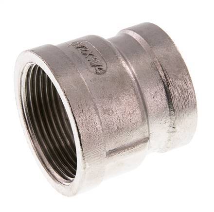 Rp 1 1/2'' x Rp 1 1/4'' Edelstahl Rundmuffe 16 Bar